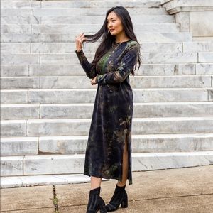 Bella Dahl Tie die maxi dress